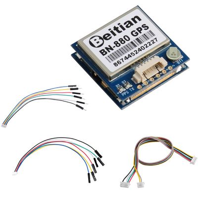 DIYmalls BN-880 GPS Receiver Module with Flash Compass Support GPS Glonass Beidou NMEA-0183 9600bps 1Hz for Arduino