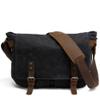 MASII Camera Backpack Bag Oil Wax Canvas Bag SLR Camera Bag Outdoor Camera Bag,Black view 1