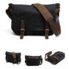 MASII Camera Backpack Bag Oil Wax Canvas Bag SLR Camera Bag Outdoor Camera Bag,Black view 2