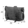 MASII Camera Backpack Bag Oil Wax Canvas Bag SLR Camera Bag Outdoor Camera Bag,Black view 3