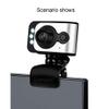 ARCH Driverless USB External Webcam Web Camera with Microphone Computer Desktop Laptop HD for Video Net Class Teaching,Home Class Special Video Live Broadcast Equipment (Color : Black Silver -720P) view 3