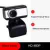 ARCH Driverless USB External Webcam Web Camera with Microphone Computer Desktop Laptop HD for Video Net Class Teaching,Home Class Special Video Live Broadcast Equipment (Color : Black Silver) view 2