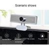 ARCH Computer with Microphone Computer Desktop Camera Webcam HD 1080P USB for Video Conferencing, Online Class, Webcast (Color : Silver, Size : 1080P) view 2
