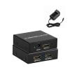 HDMI Splitter 1 in 2 Out, HDMI Splitter with Power Adapter,Supports 4K@60Hz,Full 3D,12-bit, LPCM 7.1CH,DTS-HD,18 Gbps,HDCP 1.4/2.2, for Projector, PC and More(102) view 1