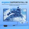 HDMI Splitter 1 in 2 Out, HDMI Splitter with Power Adapter,Supports 4K@60Hz,Full 3D,12-bit, LPCM 7.1CH,DTS-HD,18 Gbps,HDCP 1.4/2.2, for Projector, PC and More(102) view 4