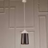 HomeRoots 6 X 6 X 12 Silver Aluminum Pendant Lamp view 1