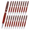 Legacy Woodturning, Slimline Pen Kit - Chrome with Black Striped Clip, 20 Pack view 1