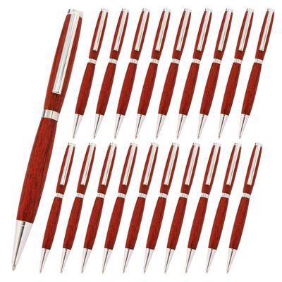 Legacy Woodturning, Slimline Pen Kit - Silver, 20 Pack