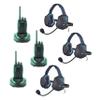 Eartec XTSC3000SH 3 SC-1000 Radios with Xtreme Shell Mount PTT Headsets view 1