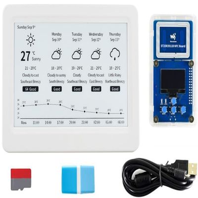 7.5inch NFC e-Paper Evaluation Kit 7.5 inch Passive NFC-Powered with ST25R3911B NFC Board USB-A to Micro-B Cable @XYGStudy