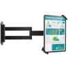 AboveTEK Tablet Wall Mount - 360 Rotation Tablet Holder Stand with Extension Arm, Anti-Theft Kitchen Mount Fits 7"-11" Tablets Including iPad Pro/Air/Mini, Galaxy Tab - Security Lock & Key - (Black) view 1