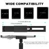 AboveTEK Tablet Wall Mount - 360 Rotation Tablet Holder Stand with Extension Arm, Anti-Theft Kitchen Mount Fits 7"-11" Tablets Including iPad Pro/Air/Mini, Galaxy Tab - Security Lock & Key - (Black) view 4