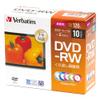 Mitsubishi Chemical Media VHW12NX10D1-B DVD-RW CPRM 120 Minutes 10 Pieces 0.2 Inch (5 mm) Plastic Case 5 Color Mix 1 Layer 1 to 2 X Speed view 1