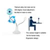 ARCH HD Webcam, USB Desktop & Laptop Webcam Live Streaming Webcam with Microphone,Plug and Play Computer Camera for Video Chat, Video Conference, Remote Classroom (Color : White) view 3