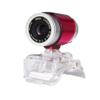 ARCH HD Computer Camera Computer Desktop Webcam with Built-in Noise Canceling for Online Distance Teaching and Online Live Broadcast Home (Color : Red) view 1