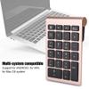 Numeric Keypad, 22 Keys Numeric Keypad with USB Receiver for Laptop, Desktop, Computer, PC Compatible with Android, Windows, OS.(Rose Gold) view 2