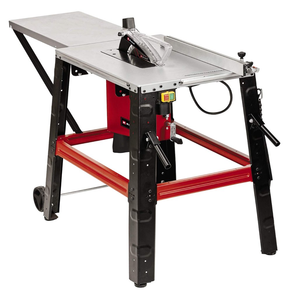 Einhell TC-TS 315 U Table Saw (2000 W, Table Extension for Long Parts, Transparent Blade Guard, Sold with Sliding Rod and Blade Change Tool)