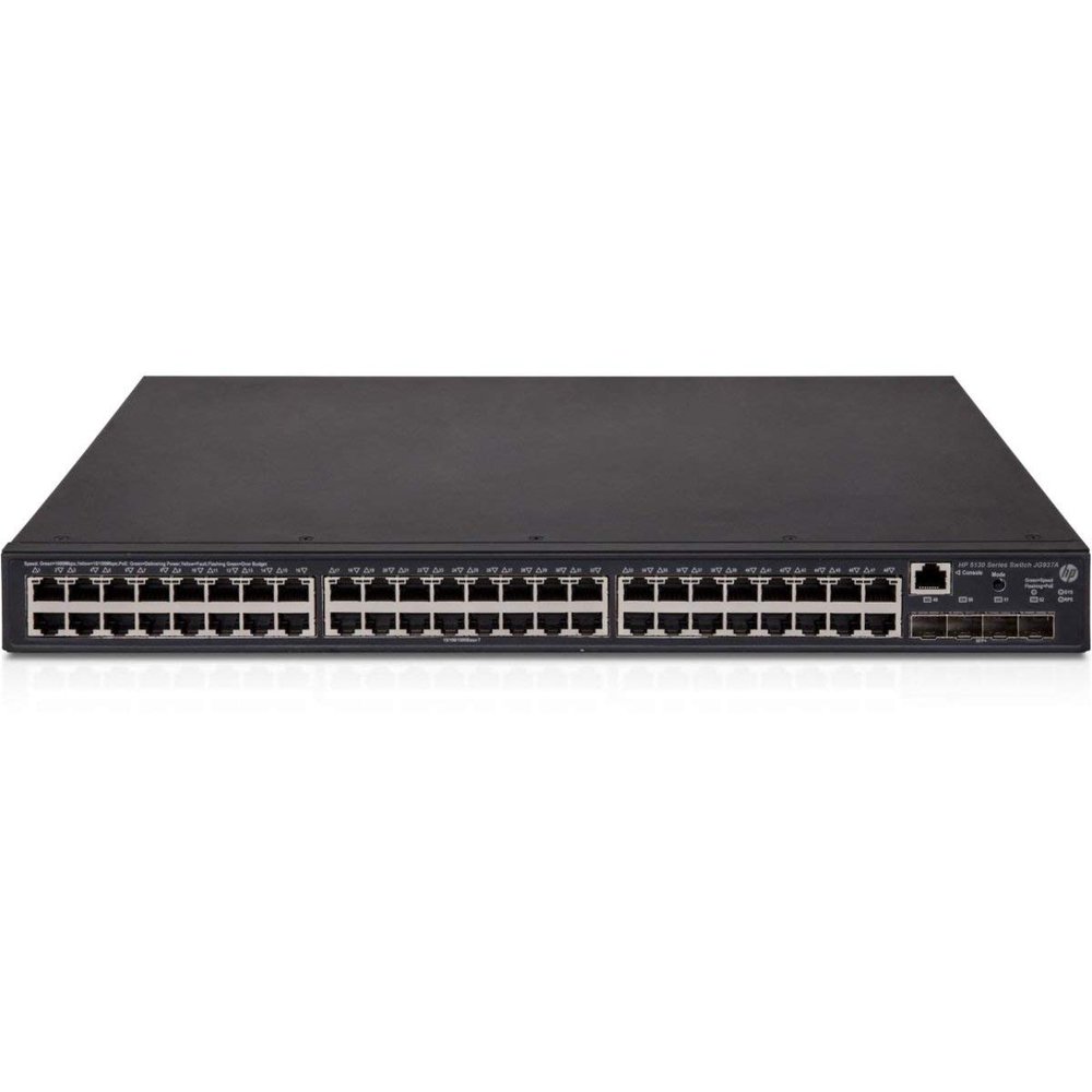 aruba HP FlexNetwork 5130 48G PoE+ 4SFP+ (370W) EI Switch - 48 Port Managed Ethernet Switch (Renewed)