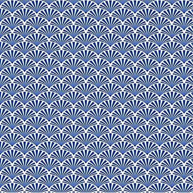 Ceramic Decals - Ocean Sea Shell (Blue, 19 x 13 inch)
