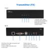 DVI USB KVM Extender 100m(328ft) Over Single Cat5e/Cat6 Cable, 1920x1200@60Hz EDID, Extends Video Audio USB, RS-232 Signals, Point to Point, Zero Latency, Incl.Transmitter and Receiver (New Version) view 3
