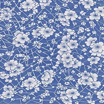 Ceramic Decals - Cherry Flower 3 (Blue, 19 x 13 inch)