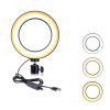 Selfie Ring Light 8-inch for YouTube Video Live Streaming Makeup Photography, Desktop USB LED Light with 3 Light Modes and 10 Brightness Level view 1