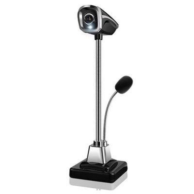 ARCH Webcam,Plug and Play Computer Camera with Light and Microphone Webcam for Video Conferencing, Online Class, Conferencing Recording (Color : Black)