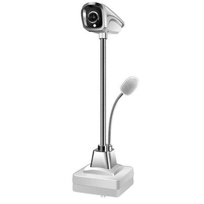 ARCH Webcam,Plug and Play Computer Camera with Light and Microphone Webcam for Video Conferencing, Online Class, Conferencing Recording (Color : White)