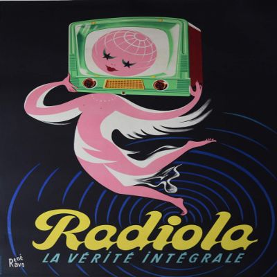 Radiola Radio Reproduction Poster Size 50 x 70 cm Paper 300 GR-Sale of digital file HD Possible Consult Us. (Shop: poster.FR)