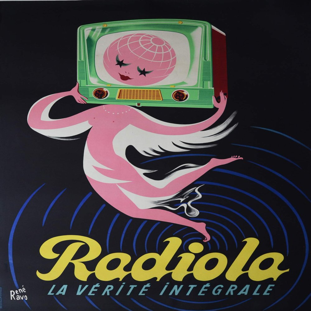 Radiola Radio Reproduction Poster Size 50 x 70 cm Paper 300 GR-Sale of digital file HD Possible Consult Us. (Shop: poster.FR)