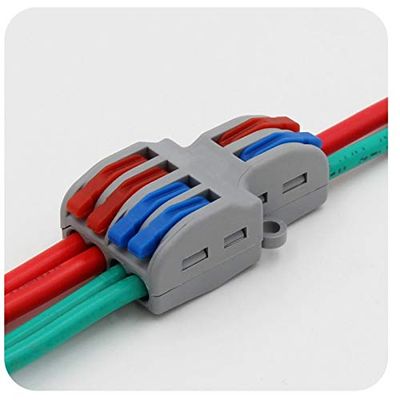 Davitu Terminals - 10 PCS Splitter 2 In 4 Out Wiring Connector Wiring Terminal
