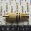 Davitu Terminals - black gold plated audio and video male plug view 1