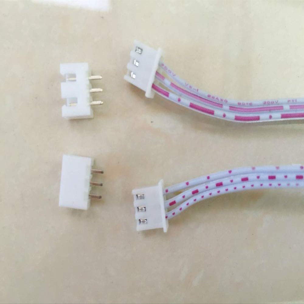 Davitu Terminals - 50 pcs 3 Pin Connector leads Heade 2.54 mm L: 200mm