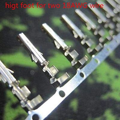 Davitu Terminals - 4.2mm 5557 Computer connector terminals female needle for 4P 6P 8P 20P 24P male shell/Tin plating high foot or low foot - (Color: higt foot)