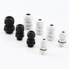 Davitu Terminals - 10 pcs PG16 cable waterproof connector connector gland connector cable diameter 10-14mm - (Color: White) view 1