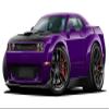 2019 Challenger R/T FATCAT Wide Body Cartoon Cars 4ft Long Vinyl Reusable Movable Fun Stickers for Boys Classic Cartoon Cars Home Decor view 4