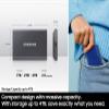 Samsung T7 Portable SSD, 1TB External Solid State Drive, Speeds Up to 1,050MB/s, USB 3.2 Gen 2, Reliable Storage for Gaming, Students, Professionals, MU-PC1T0T/AM, Gray view 4