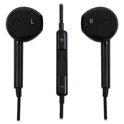 WalR, in-Ear Earbud Headphones with Built-in Mic and Pause/Play Button for Samsung Galaxy S10 Lite Note 10 Lite, Black