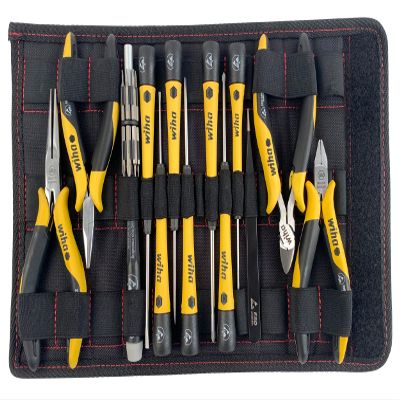 26 Piece Screwdrivers Pliers and Bits Set with Velcro Pouch