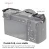 Dual Cold Shoe Adapter Relocation Plate, Easy Hood Microphone Extension Cold Shoe Mount Bracket for Sony Alpha A6400 ILCE-6400 Camera, Vlogging Video Making Shooting Accessory view 3
