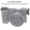 Dual Cold Shoe Adapter Relocation Plate, Easy Hood Microphone Extension Cold Shoe Mount Bracket for Sony Alpha A6400 ILCE-6400 Camera, Vlogging Video Making Shooting Accessory view 4