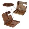Gift for Men-Custom Wooden Docking Station, Engraved Desk Organizer, Nightstand Docking Station, Charge Station, Phone Holder, Watch Stand, Glasses, Key Stand, Birthday Gift for Colleagues(Walnut) view 3