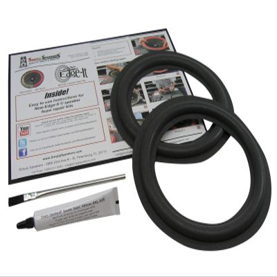 8" Foam Speaker Repair Kit, OD: 7.625", Roll OD: 6.875", Cone: 5.625", ID: 5", FSK-855 (Pair)