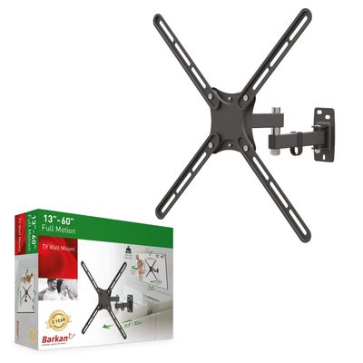 Barkan TV Wall Mount, 13-58 inch Full Motion Articulating - 4 Movement Screen Bracket, Holds up to 55lbs, Fits LED OLED LCD