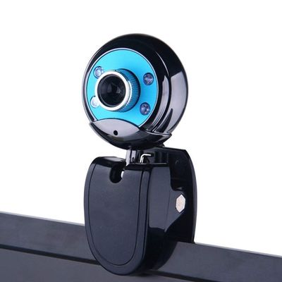 ARCH Webcam Built-in Noise Reduction Microphone,HD Manual Focus Computer Camera for Streaming, Video Calling, Conferencing, Recording (Color : 780P Blue)
