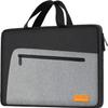 Laptop Sleeve, Slim Durable Notebook Computer Protection Case Business Briefcase Handle Bag Compatible with 14 15 15.4 inch MacBook Pro HP Dell Acer Asus Chromebook, Black/Grey view 1