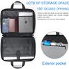 Laptop Sleeve, Slim Durable Notebook Computer Protection Case Business Briefcase Handle Bag Compatible with 14 15 15.4 inch MacBook Pro HP Dell Acer Asus Chromebook, Black/Grey view 2