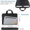 Laptop Sleeve, Slim Durable Notebook Computer Protection Case Business Briefcase Handle Bag Compatible with 14 15 15.4 inch MacBook Pro HP Dell Acer Asus Chromebook, Black/Grey view 4