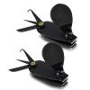 VBESTLIFE Pack of 2 Fishing Nippers, Stainless Steel Line Cutter with Built-in Hook Remover and Knife Blade, Large Grip Thumb Bar for Anglers Fishing Enthusiasts and Outdoor Activities view 1