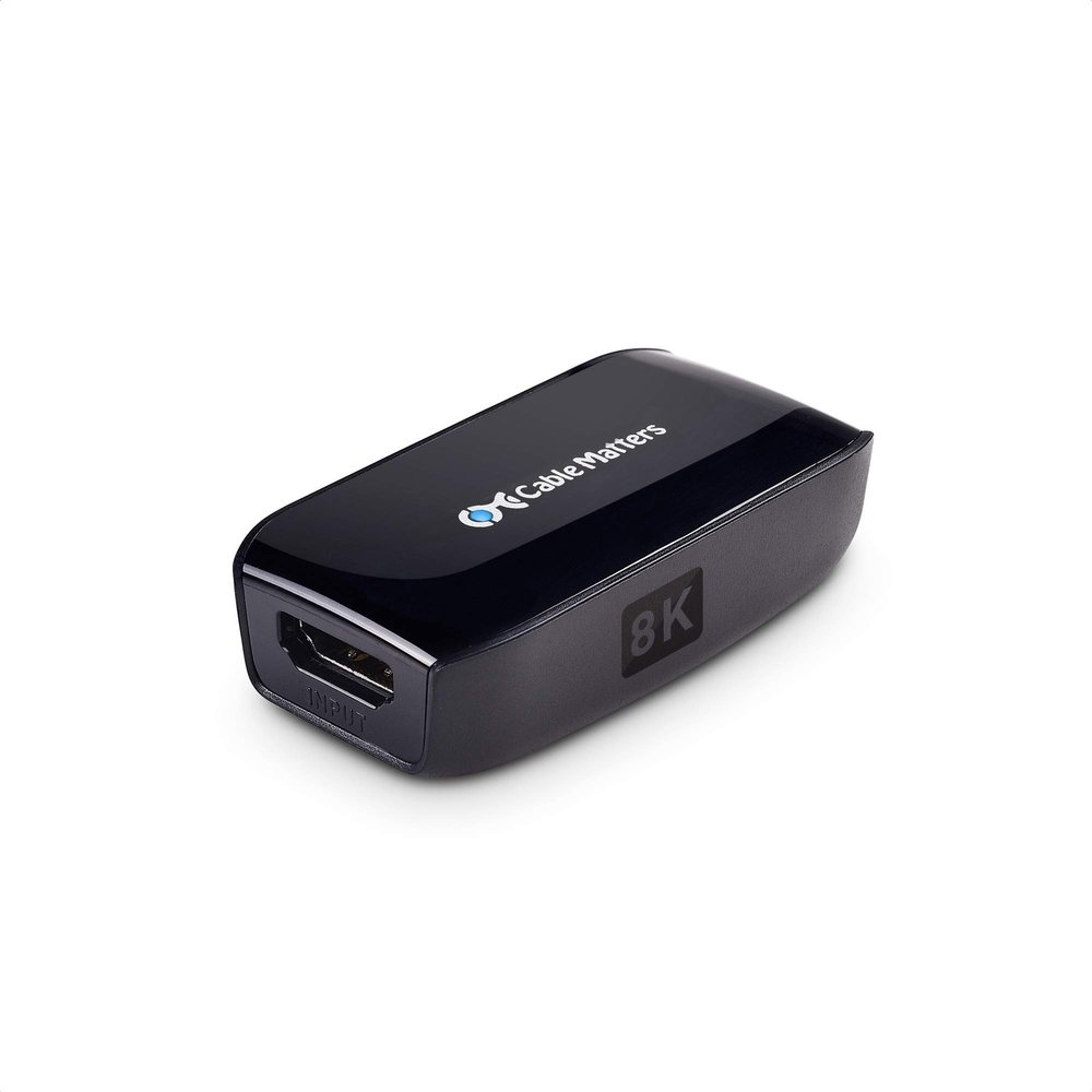 Cable Matters Active 8K HDMI 2.1 Coupler, Supports up to 26ft (8K@60Hz) / 35ft (4K@60Hz), HDMI Signal Booster/Repeater with HDR for PS5, Xbox Series X/S, RTX 30/40 Series, RX 7900, Apple TV